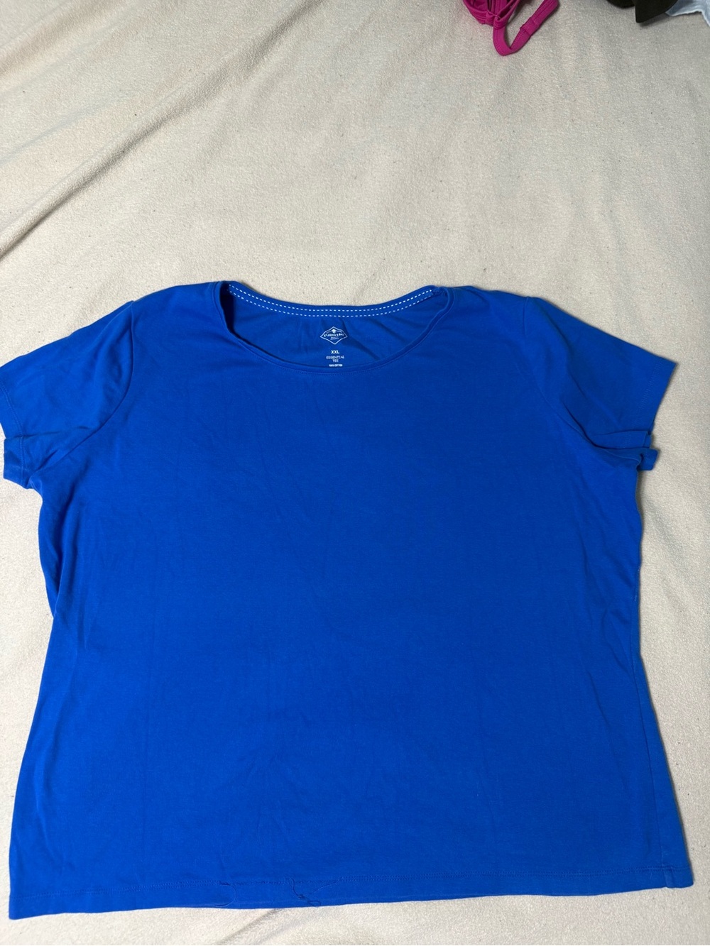 St. John's Bay Women's Short Sleeve Tee - Blue